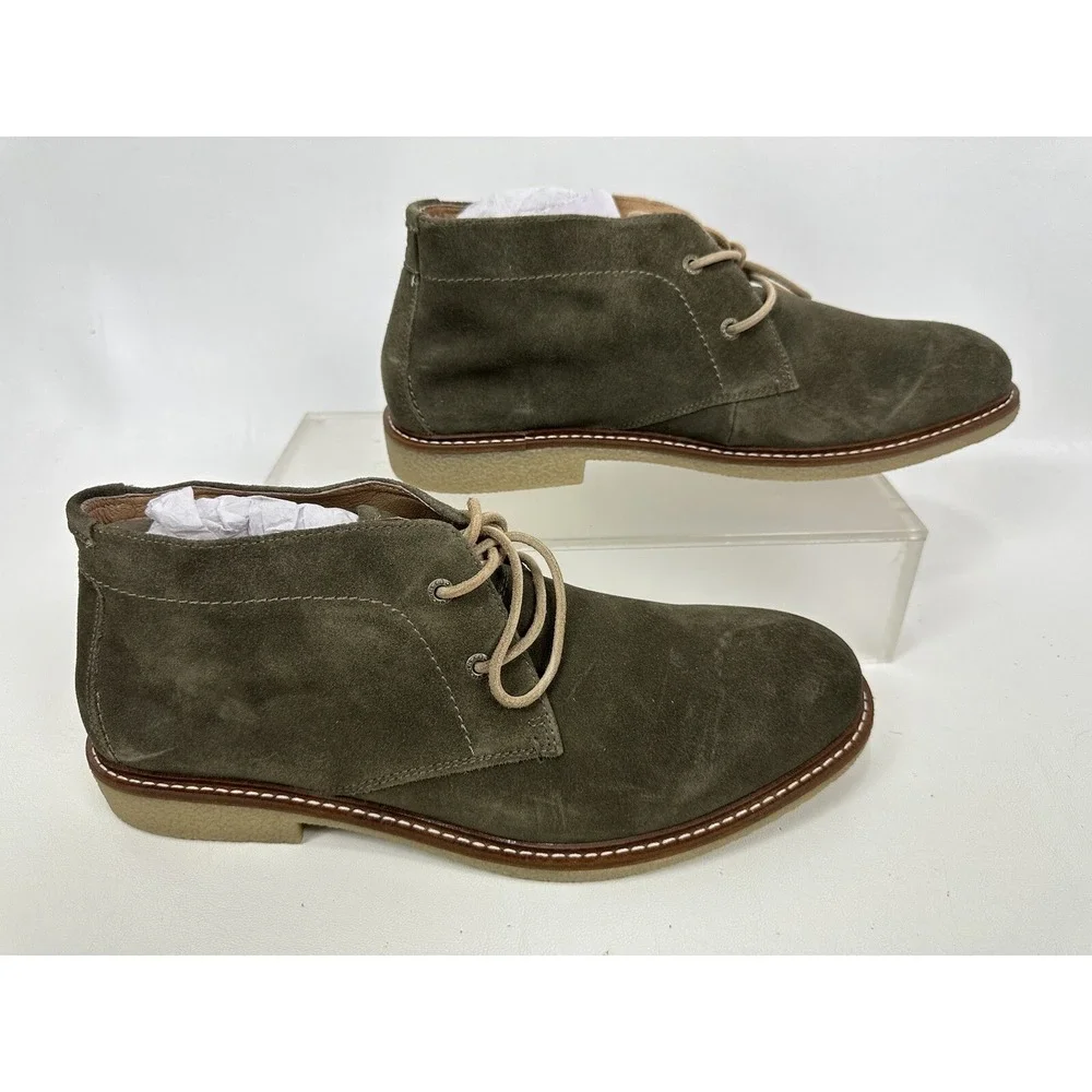 Lucky Brand Men's Boone Chukka Boot Crepe Sole Size 11‎ M Green Taupe